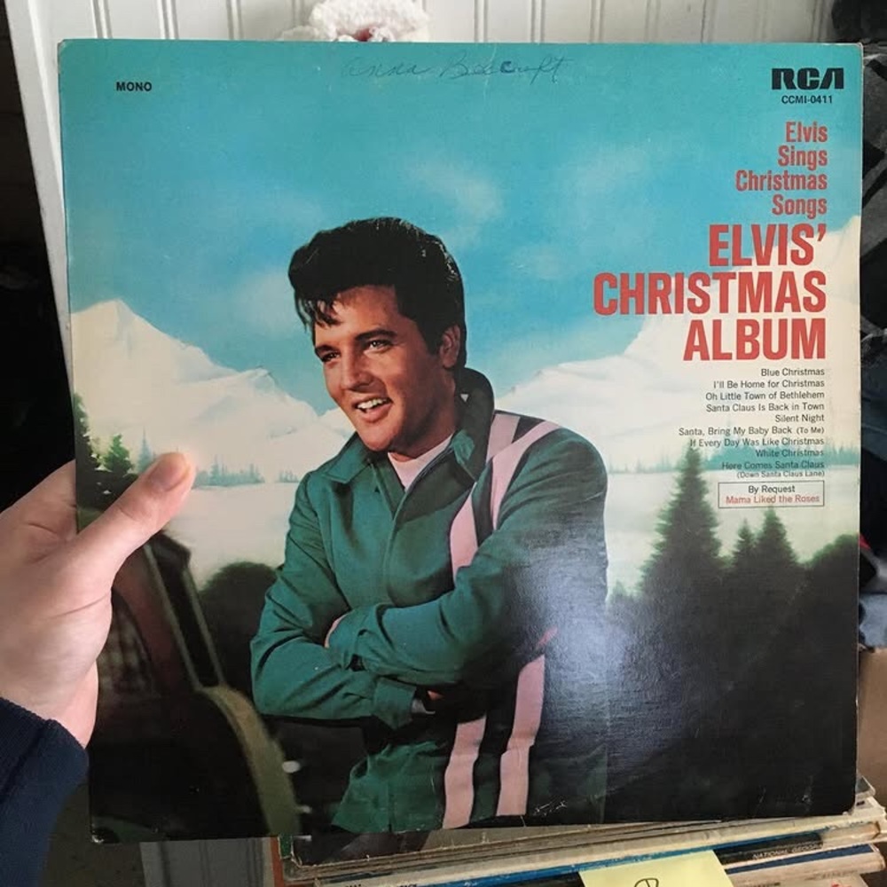 1975 E L V I S’ Christmas album vinyl record